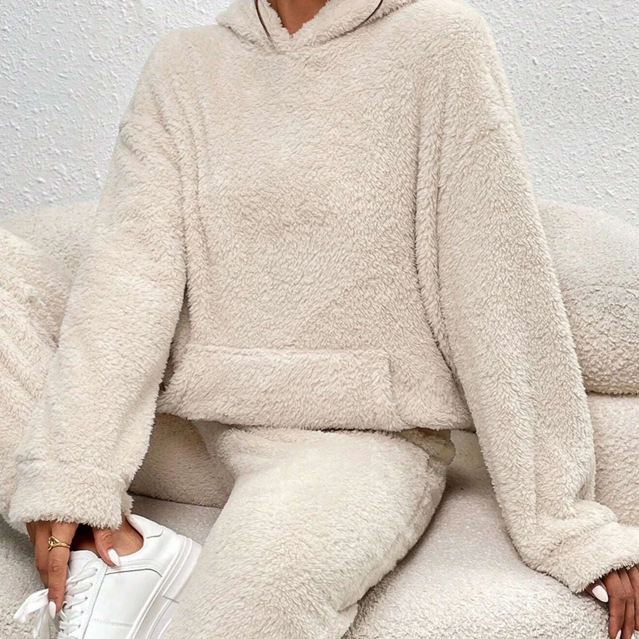 2-delige set winter fleece pak voor vrouwen – Spania