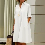 Tijdloze minimalistische stijl voor een moeiteloze elegante jurk
