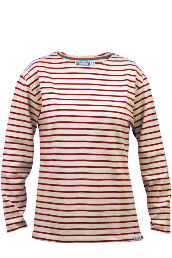 Breton Stripe Naturel Bordeaux Classic Shirt