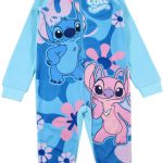 Disney Onesie Stitch Cute limited blauw Kids & Kind Meisjes Blauw – Maat: 98