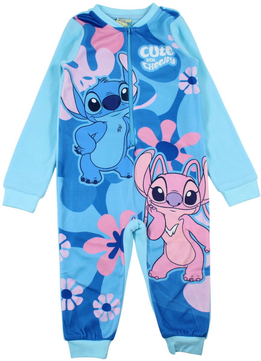 Disney Onesie Stitch Cute limited blauw Kids & Kind Meisjes Blauw – Maat: 98