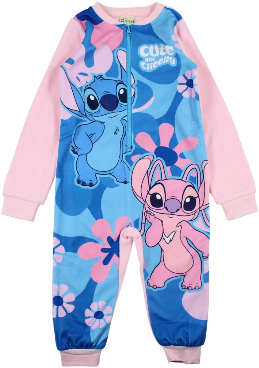 Disney Onesie Stitch Cute limited roze Kids & Kind Meisjes Roze – Maat: 104