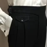 Wollen herenbroek met riem – elegante stijl voor formele en smart-casual kleding