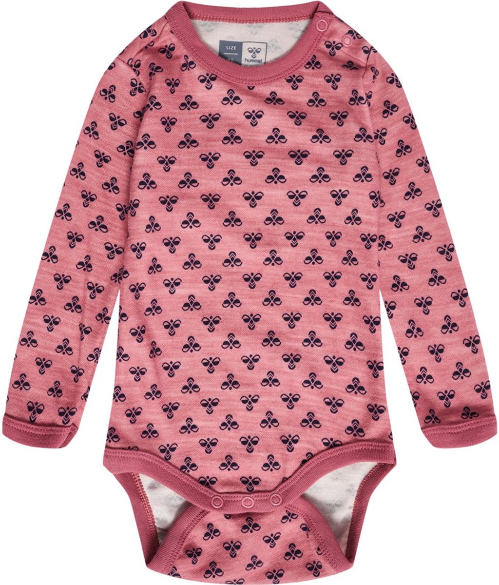 Hummel Kinder Body Langarm Hmlbambo Body Ls Deco Rose-80