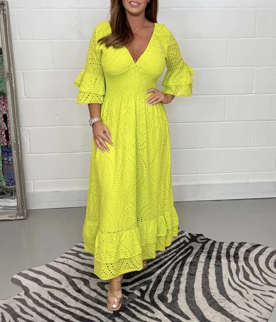 Prachtige Lange ZomerJurk – Frederique