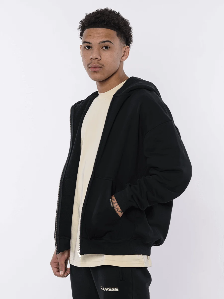 Ramses Keep Rising Black Zipped Hoodie