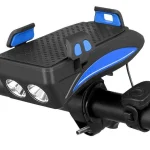 Multifunctionele fietshouder: telefoonhouder, powerbank, verlichting en claxon