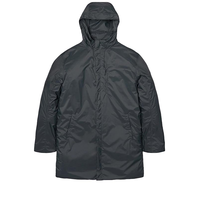 RAINS Gevoerde Regenjas Padded Coat Slate