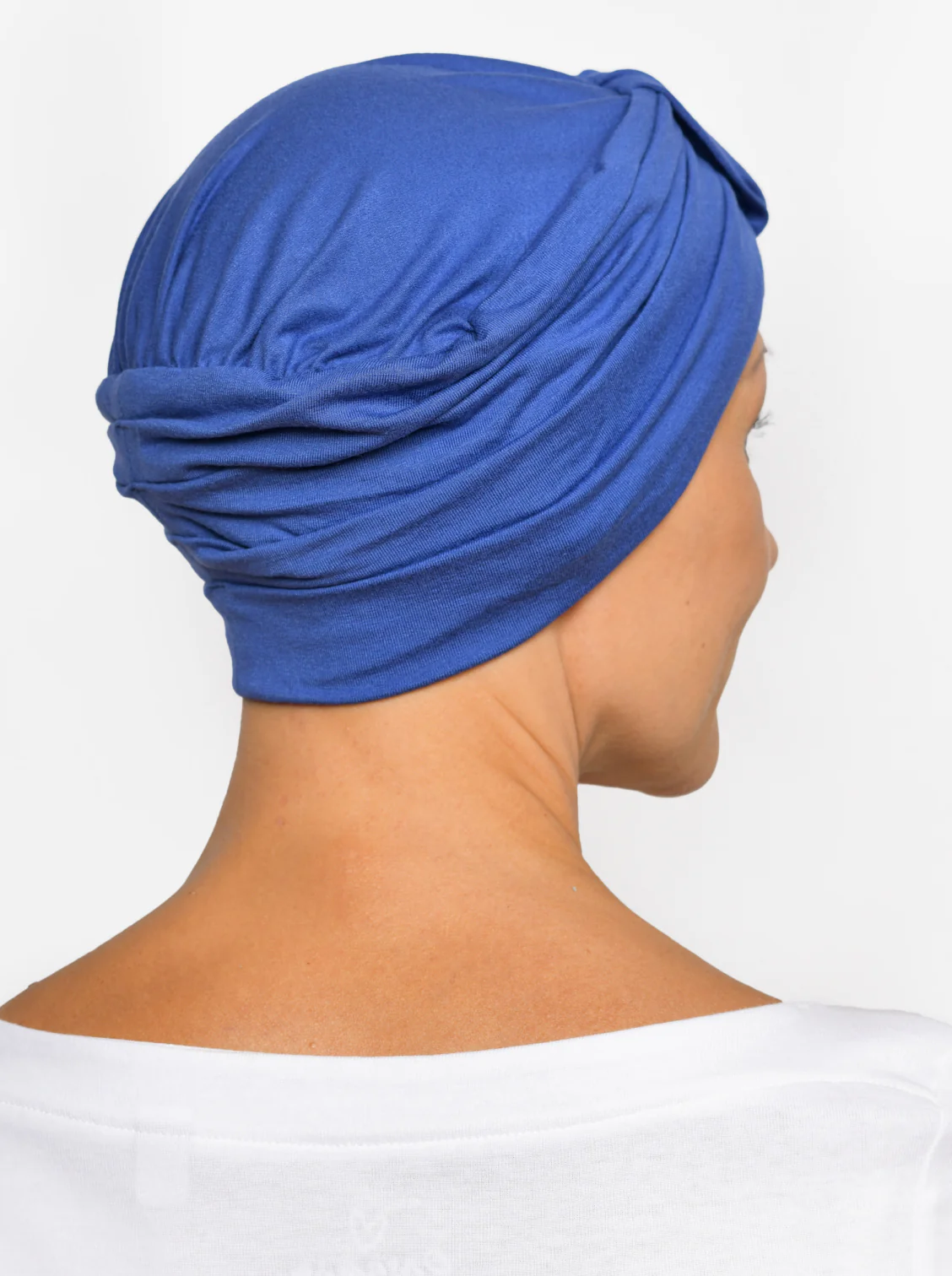 Turban mutsje Sophia – Night blue - Afbeelding 6